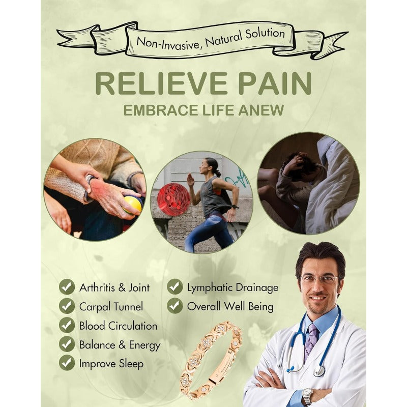 Adjustable Healing Magnetic Bracelet for Women