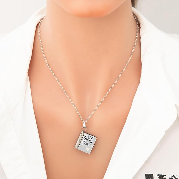 My Little Star Book Necklace for Daughter, Birthday Day Gift Graduation Jewelry of Love