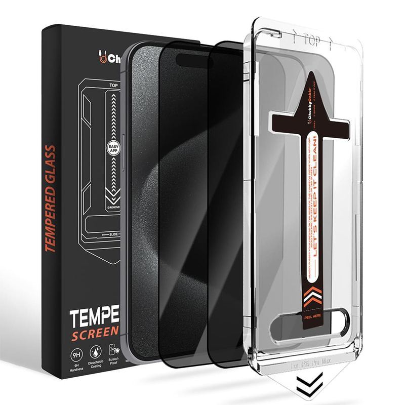 Military-Grade Privacy Screen Protector with Ultra-easy Install Box