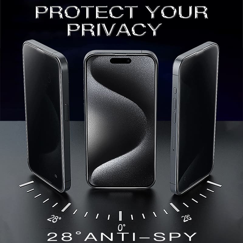 Military-Grade Privacy Screen Protector with Ultra-easy Install Box