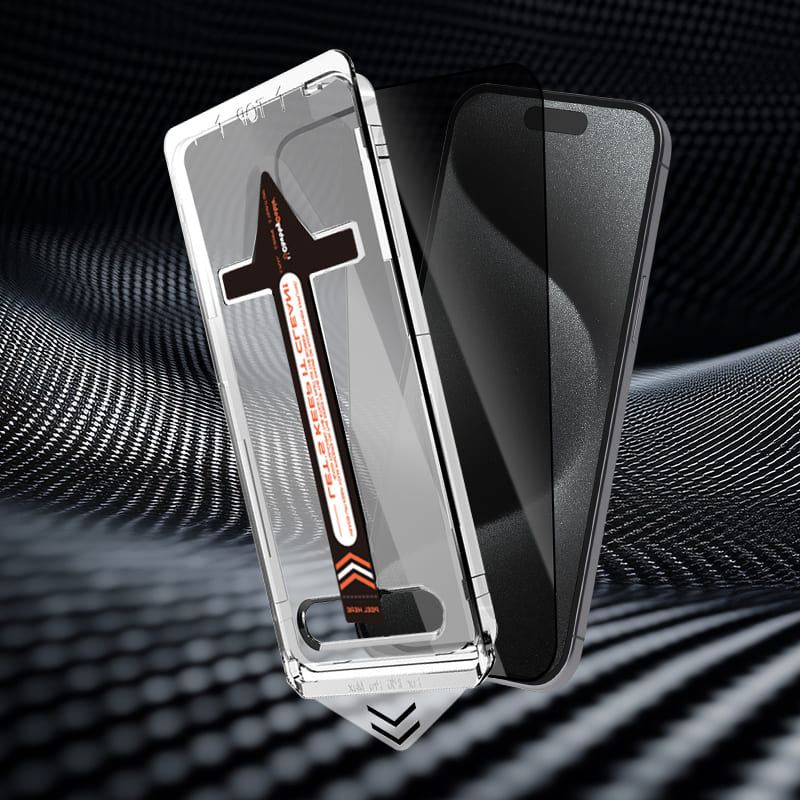 Military-Grade Privacy Screen Protector with Ultra-easy Install Box