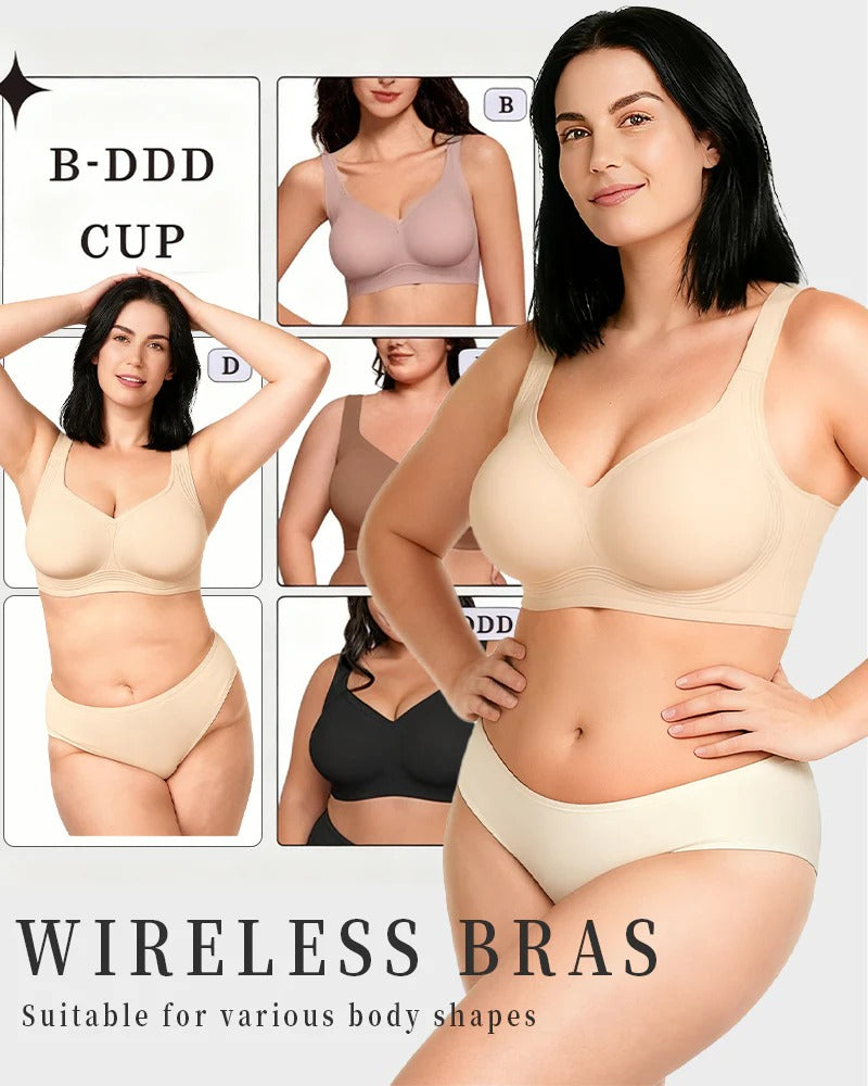 Comfortable Wireless Full Coverage Jelly Smoothing Bra