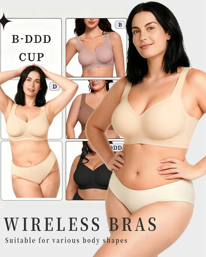 Comfortable Wireless Full Coverage Jelly Smoothing Bra