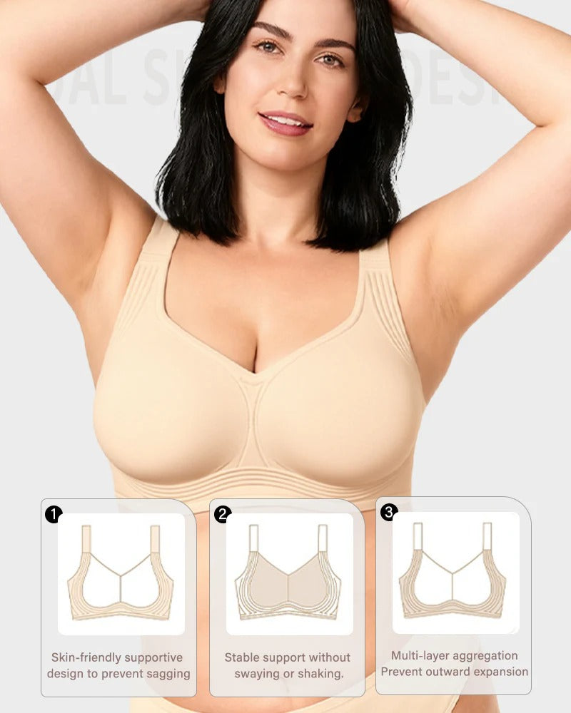 Comfortable Wireless Full Coverage Jelly Smoothing Bra